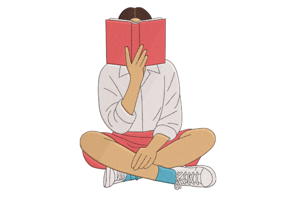 Book Lover Reading Embroidery Design Review