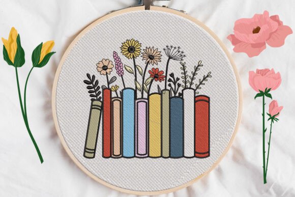 Books Flower Embroidery Design Review