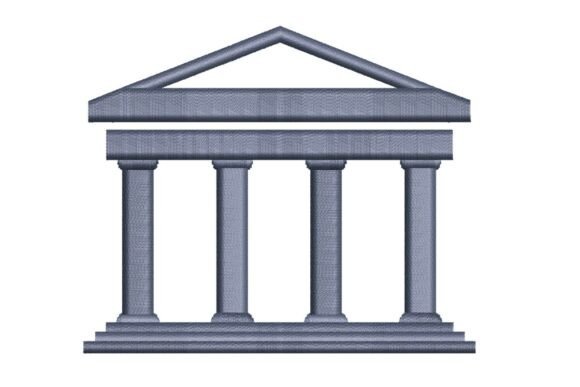 Classical Academic Building Embroidery Review for Apparel Projects