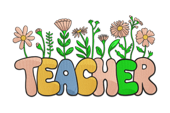 Colorful Teacher Floral Review