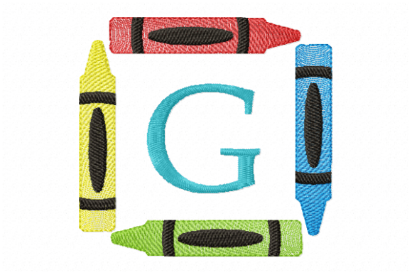 Crayons Frame Monogram Letter G Review for Real Projects
