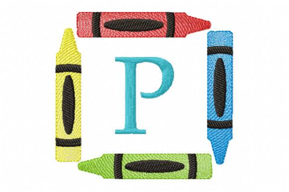 Crayons Frame Monogram Letter P Review for Real Projects
