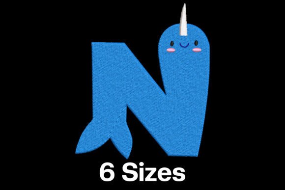 Funny Narwhal Alphabet Letter N Review