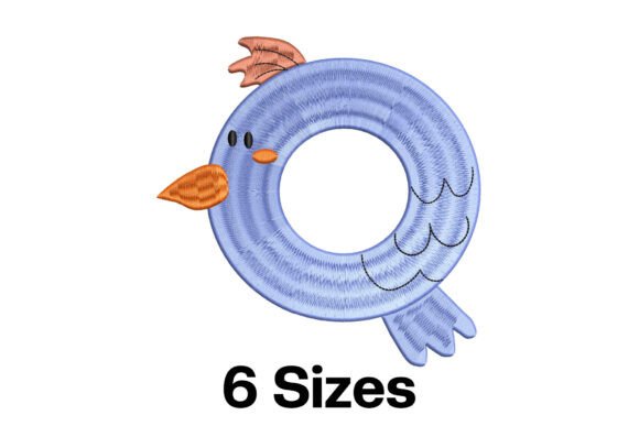 Funny Quail Alphabet Letter Q Embroidery Review