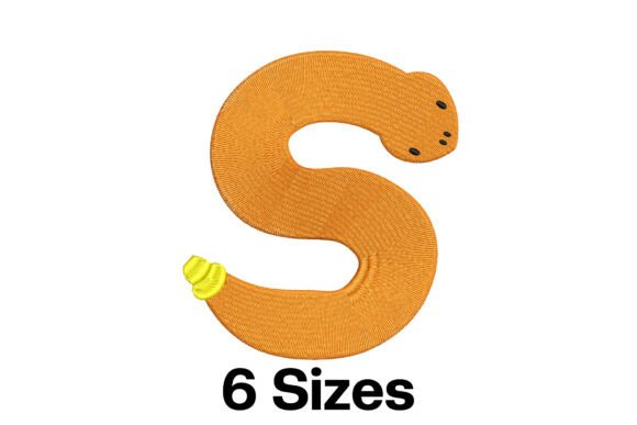 Funny Snake Alphabet Letter S Embroidery Review