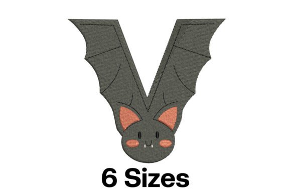 Vampire Bat Letter V Embroidery Review