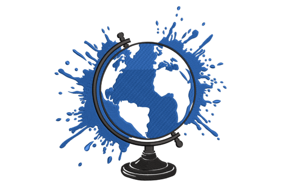 Watercolor Globe Embroidery Design Review