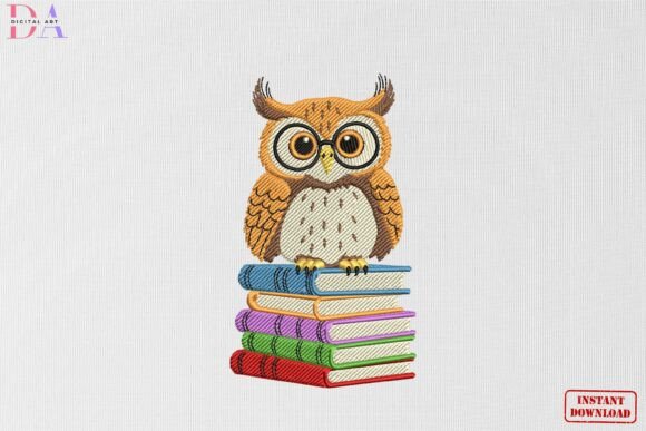 Wise Owl Book Stack Embroidery Review